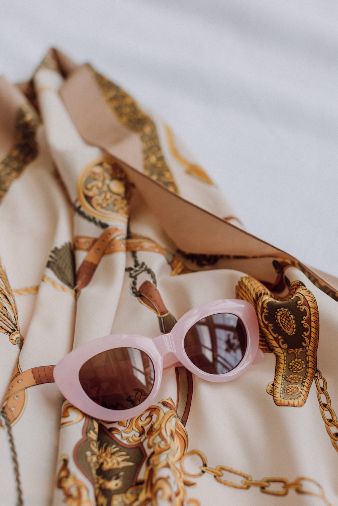 Retro Sunglasses and Scarf